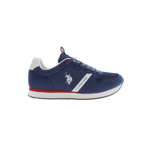 Blue Polyester Sneaker