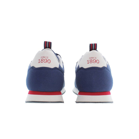 Blue Polyester Sneaker