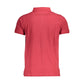 Red Cotton Men Polo Shirt
