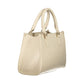 Beige Polyethylene Women Handbag
