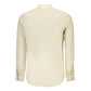 Beige Linen Men Shirt
