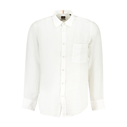 White Linen Men Shirt