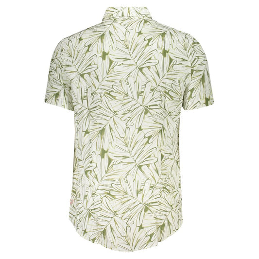 White Viscose Men Shirt