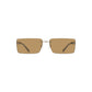 Beige Metal Women Sunglass