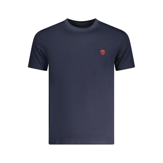 Blue Cotton Men T-Shirt