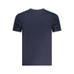 Blue Cotton Men T-Shirt