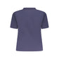 Blue Cotton Women T-Shirt