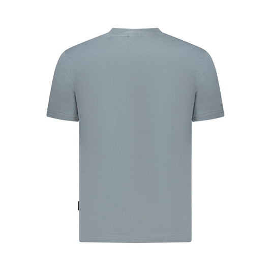 Gray Cotton Men T-Shirt