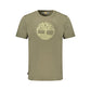 Green Cotton Men T-Shirt