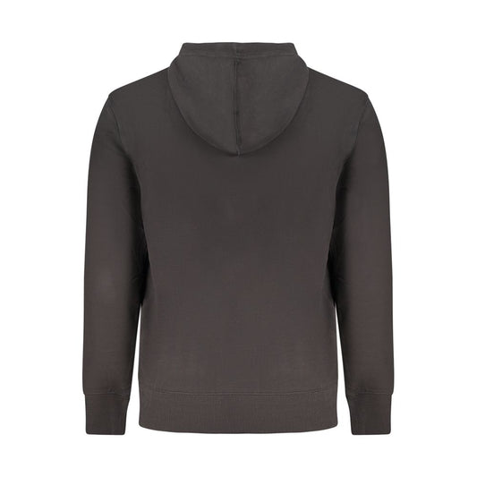 Black Cotton Men Sweater