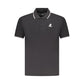 Black Cotton Men Polo Shirt