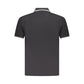Black Cotton Men Polo Shirt