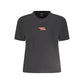 Black Cotton Women T-Shirt