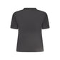 Black Cotton Women T-Shirt