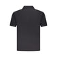 Black Cotton Men Polo Shirt