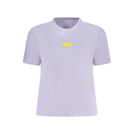 Purple Cotton Women T-Shirt