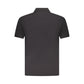 Black Cotton Men Polo Shirt