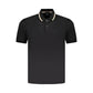 Black Cotton Men Polo Shirt