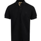 Black Cotton Collared Polo Shirt