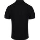 Black Cotton Collared Polo Shirt