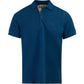 Deep Teal Blue Cotton Collared Polo Shirt