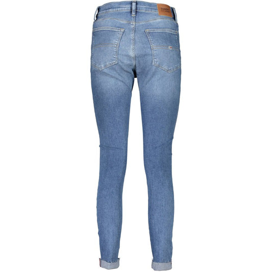 Light Blue Cotton Women Jean