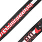Black Polyester Logo Print DG Buckle Belt