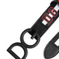 Black Polyester Logo Print DG Buckle Belt