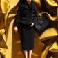 Black Dress Ceramic Porcelain Fashion Leather Sicily Dolls