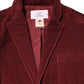 Maroon Corduroy Regular Fit Men Coat Blazer Jacket