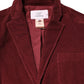 Maroon Corduroy Regular Fit Men Coat Blazer Jacket