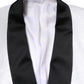 White Nylon Single Breasted Coat Blazer