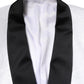 White Nylon Single Breasted Coat Blazer