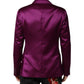 Purple Double Breasted Men Suit Coat Blazer