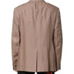Beige TAORMINA Single Breasted Coat Blazer