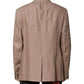 Beige TAORMINA Single Breasted Coat Blazer
