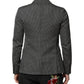 Black White Patterned Men Suit Coat Blazer