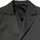 Black White Patterned Men Suit Coat Blazer