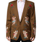 Brown MARTINI Single Breasted Coat Blazer