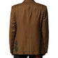 Brown MARTINI Single Breasted Coat Blazer