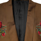 Brown MARTINI Single Breasted Coat Blazer