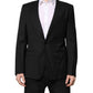 Black GOLD Single Breasted Suit Coat Blazer
