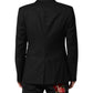 Black GOLD Single Breasted Suit Coat Blazer