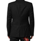 Black GOLD Single Breasted Suit Coat Blazer
