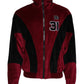 Red Black Cotton Logo FullZip Bomber Jacket