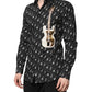Black GOLD Instrument Embellished Shirt