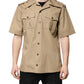 Brown Graphic Print Short Sleeves Shirt
