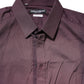 Burgundy Cotton GOLD Long Sleeves Shirt