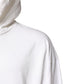 White Embossed Logo Hooded Sweatshirt Sweater