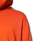 Orange Cotton Hooded Men Sweatshirt Sweater